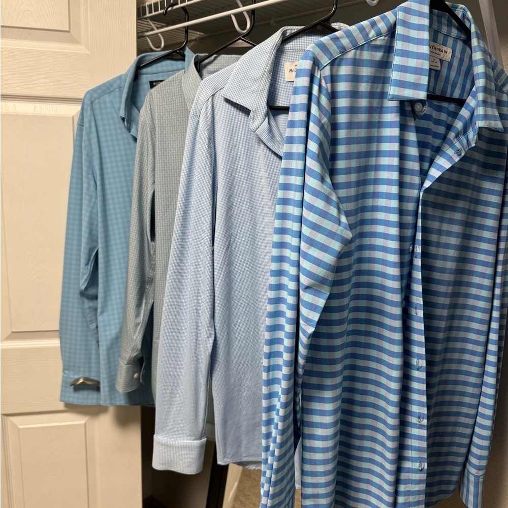 Mizzen+Main Trim/Tall Men's Shirts - Lot of (4)